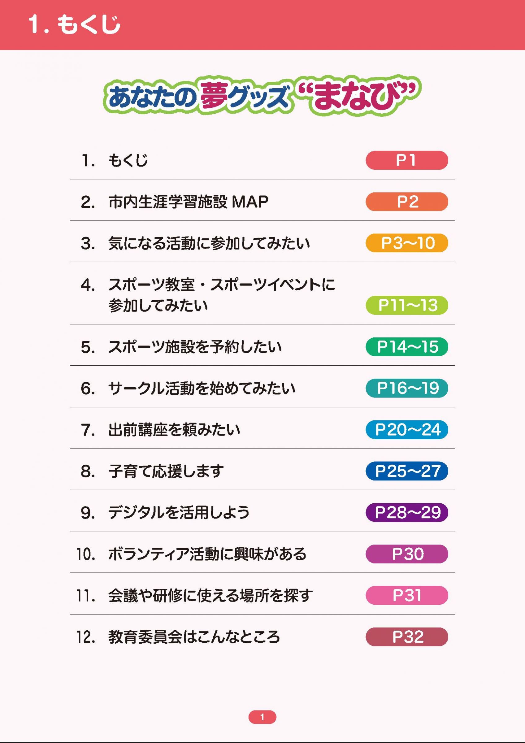 ウェブブック - 生涯学習情報「まなび」2024年度版(1/3)