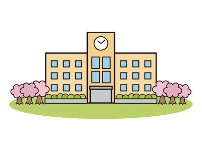 校舎のイラスト