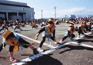 元気にソーラン踊りの写真