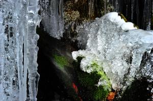 冬の創造滝の写真