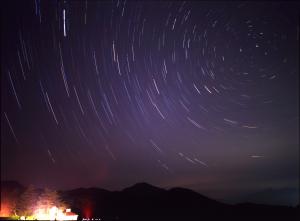 満天の星空の写真