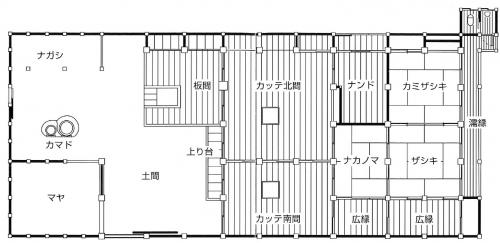 荒井家住宅間取り