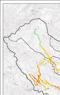 空間放射線量率分布図の画像1