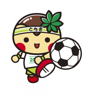 とちまるくんサッカーロゴ