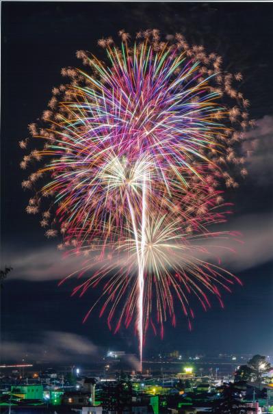 長峰公園から見る花火大会