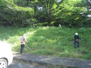川崎城跡公園草刈り
