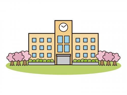 校舎のイラスト