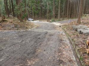 林業専用道との横断溝