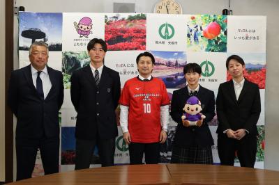 矢板中央高校の皆さんと市長